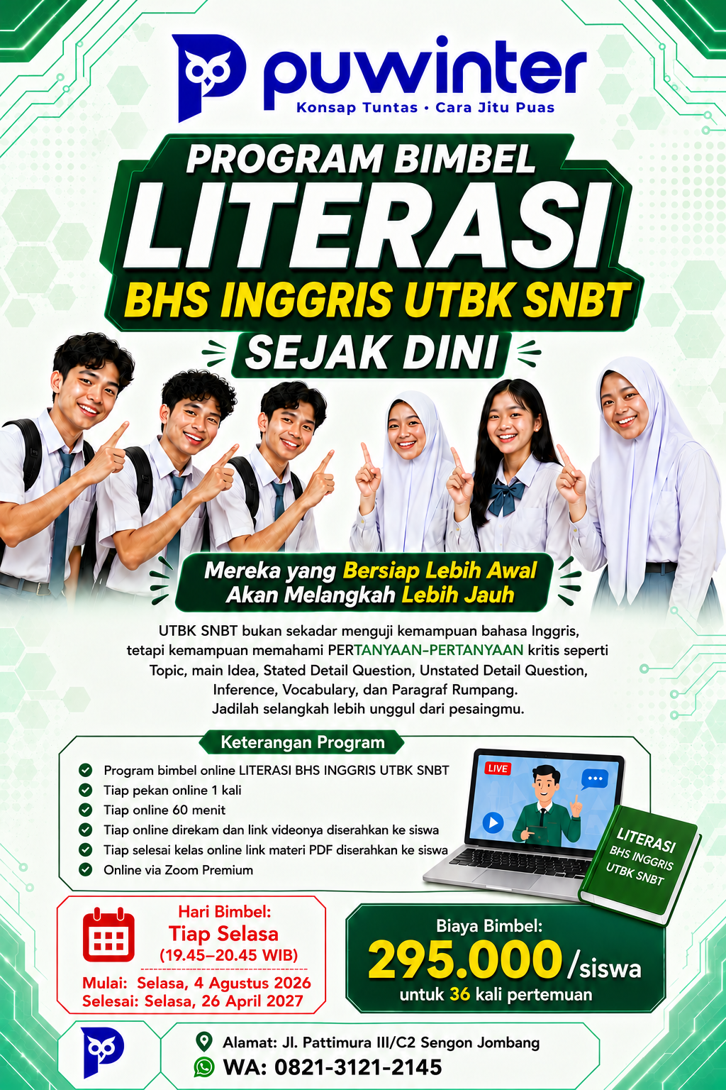 Pamflet Siap-Siap Literasi Bahasa Inggris UTBK-SNBT